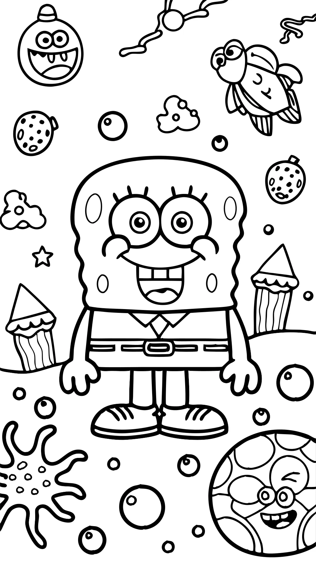 sponge bob color pages